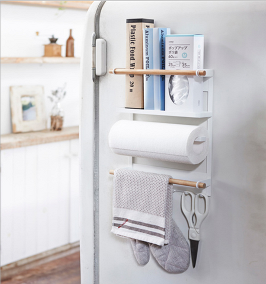 Magnetic 3-Tier Kitchen Organizer for Refrigerator