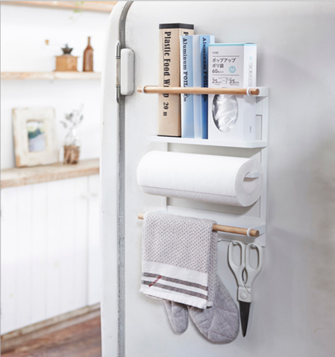 Magnetic 3-Tier Kitchen Organizer for Refrigerator